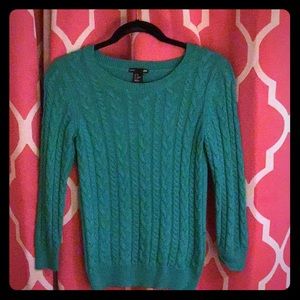 H&M long sleeve soft green sweater